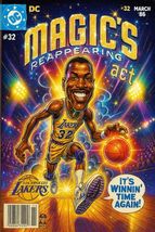 Magic Johnson Caricature Comic Book Poster Print  METAL SIGN 12X8IN From... - $24.74