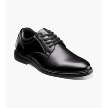 Nunn Bush Wade Work Plain Toe Oxford Chef Shoes Black Leather 84913-001 image 3