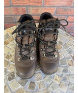 Magellan Outdoors Lace Up Hiking Field Boots Size 8 Brown Leather Waterp... - $31.35