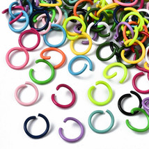 20 Rainbow Jump Rings 10mm Split Rings Jewelry Findings Assorted Lot Mixed Set - £3.94 GBP