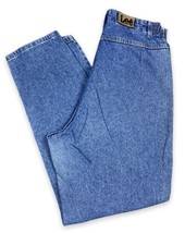 Vtg Lee High Waist Mom Jeans USA Made Stretch Waist Relaxed Medium Wash ... - £12.05 GBP