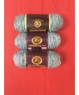 Lion Brand Yarn HOMESPUN “Waterfall” #329 Acrylic/Polyester 6oz Lot of 3... - $20.79