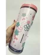 Starbucks SAKURA CHERRY Tumbler Pink Blue Flowers Madison Cutting 16 oz NEW - $476.86 MXN
