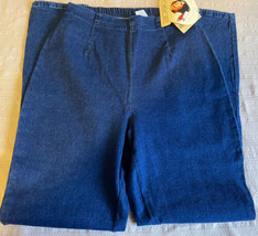 Cherokee Womens Pull On Blue Stretch Waist Pants Size Small - $11.88