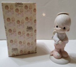 Precious Moments 1984 Part of me Wants to Be Good 12149 Boy Angel/Devil ... - $37.06