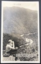 VTG 1936 RPPC Newfound Gap Highway from Chimney Tops Real Photo Postcard Cline - £8.20 GBP