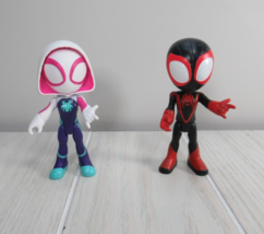 Spidey And His Amazing Friends Ghost Spider Gwen Myles Morales Action Figures - £7.90 GBP