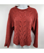 American Eagle Outfitters Women&#39;s Soft Cable Knit Sweater Red Size S - £10.08 GBP