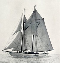 The Zodiac Yacht Sailboat King&#39;s Cup 1928 Race To Spain Nautical Print DWS2 - £15.71 GBP