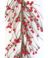 EV-48R Big Primitive Pip Berry Garland in Red Color - $17.75