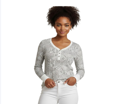 Time and Tru Women’s Henley Waffle Knit Top - $19.00