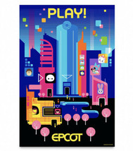 Disney EPCOT Play Pavilion Poster Eric Tan Limited Edition Of 300 - £102.18 GBP