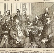 1900 President William McKinley Tariff Bill Meeting Historical Antique P... - $24.99