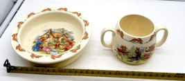 Royal Doulton  Bunnykins 2 Handled Cup, 1 Bowl - $24.68 CAD