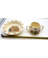 Royal Doulton  Bunnykins 2 Handled Cup, 1 Bowl - $24.68 CAD