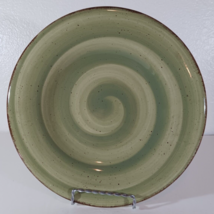 HAUSENWARE GREEN SWIRL TWIST Pattern Retired SALAD PLATE Replacement 9&quot; -6 - £8.04 GBP