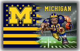 Michigan Wolverines Football Team Mascot Flag 90x150cm 3x5ft Best Banner - £12.70 GBP