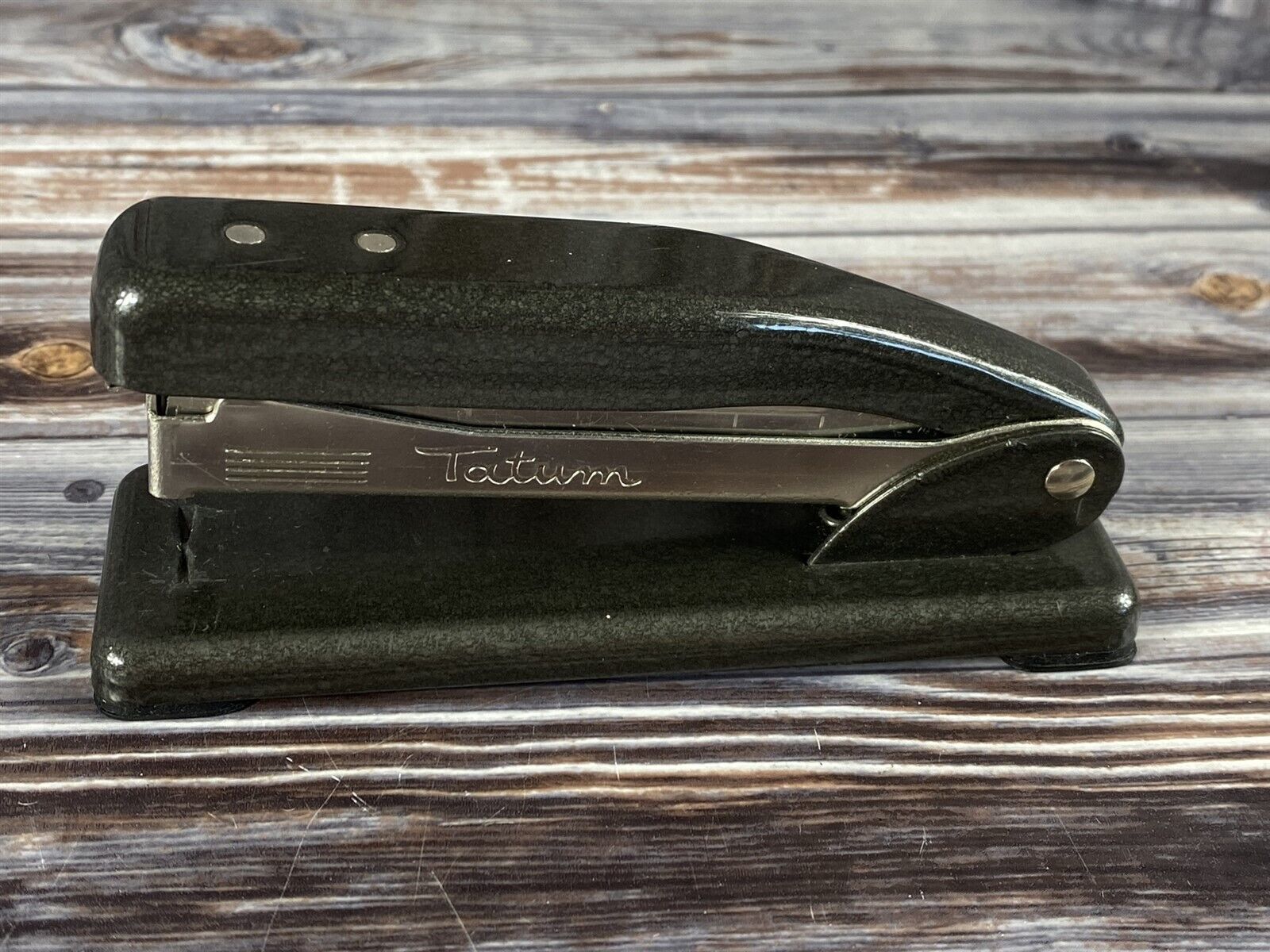 Vintage Tatum Gray Stapler Model T155 - Works Well! - $7.84