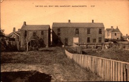 Nantucket Ma - 1930&#39;s-1940&#39;s Era Postcard -THE Old Jail Built In 1805 Rppc BK46 - £3.12 GBP