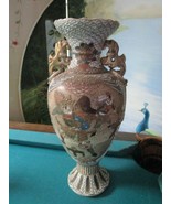 ANTIQUE CHINESE VASE 16&quot; MORIAGE WARRIORS JUST SOME AGE CRAZING AROUND - $3,294.62 MXN