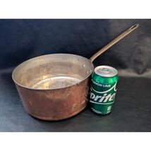 Vintage Cuivre Sauce Poêle Fonte Manche Longue Ustensile France 4 QT - $2,062.58 MXN