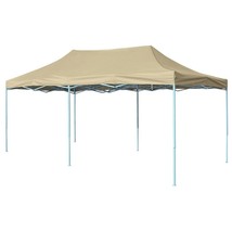 vidaXL Foldable Tent Pop-Up 9.8&#39;x19.7&#39; Cream White - $242.38