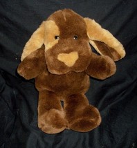 15&quot; VINTAGE 1995 FORDLET BABY PUPPY DOG BROWN &amp; TAN STUFFED ANIMAL PLUSH... - £24.55 GBP