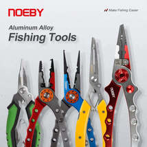 NOEBY Stainless Steel Fishing Pliers Multifunctional Cutting Line Pliers Split R - £7.59 GBP+