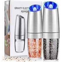 Gravity Electric Pepper Grinder, Salt and Pepper Mill &amp; Adjustable Coarseness, B - $42.99