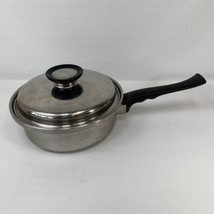 Vintage Homemakers Guild 18-8 Tri Ply 8.5&quot; Stainless Steel Sauce Pan with Lid - £14.86 GBP