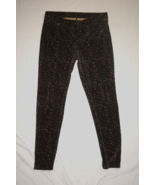 Simply Vera Wang Pants Small Skinny Leg Ponte Stretch Leopard Print Womens - $27.06 CAD