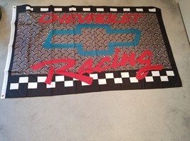 Chevy Racing on a 3 x 5 ft flag on a printed steel stamp image - $20.00