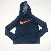 Nike Boys Hoodie Dri-Fit Black Orange Logo XL Long Sleeve Front Pocket P... - $8.62