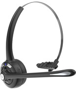 Bluetooth Headset with Microphone V5.1 Noise Canceling Wireless On Ear H... - £47.08 GBP