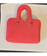 VINTAGE 1960&#39;s JUDY LITTLECHAP REMCO RED W GOLD BUTTONS PURSE HANDBAG JAPAN - $24.19 CAD