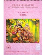 Hindu God Krishna Calendar English 12 Sheets Monthly Calendar 2024-24X18 INCHES