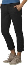 New NWT Womens Prana Mari Capri Pants Black 6 Pockets Organic Cotton Blend Nice - £92.67 GBP