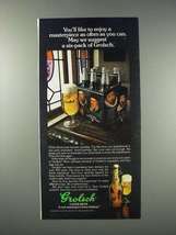 1981 Grolsch Beer Ad - Enjoy A Masterpiece - £14.74 GBP