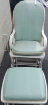 Fabulous Gently Used Glider Rocking Chair with Ottoman - GREAT FOR NURSE... - $148.49