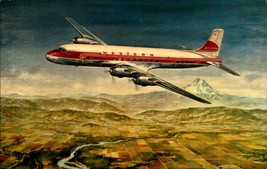 Vintage Western Airlines Queen Of The Fleet DC-6B bk63 - £3.15 GBP