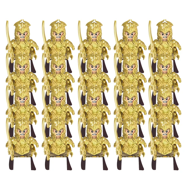 20pcs Medieval Military Lord Of Elven Guard Army Orcs Dwarves -XH1727-20pcs - £28.30 GBP