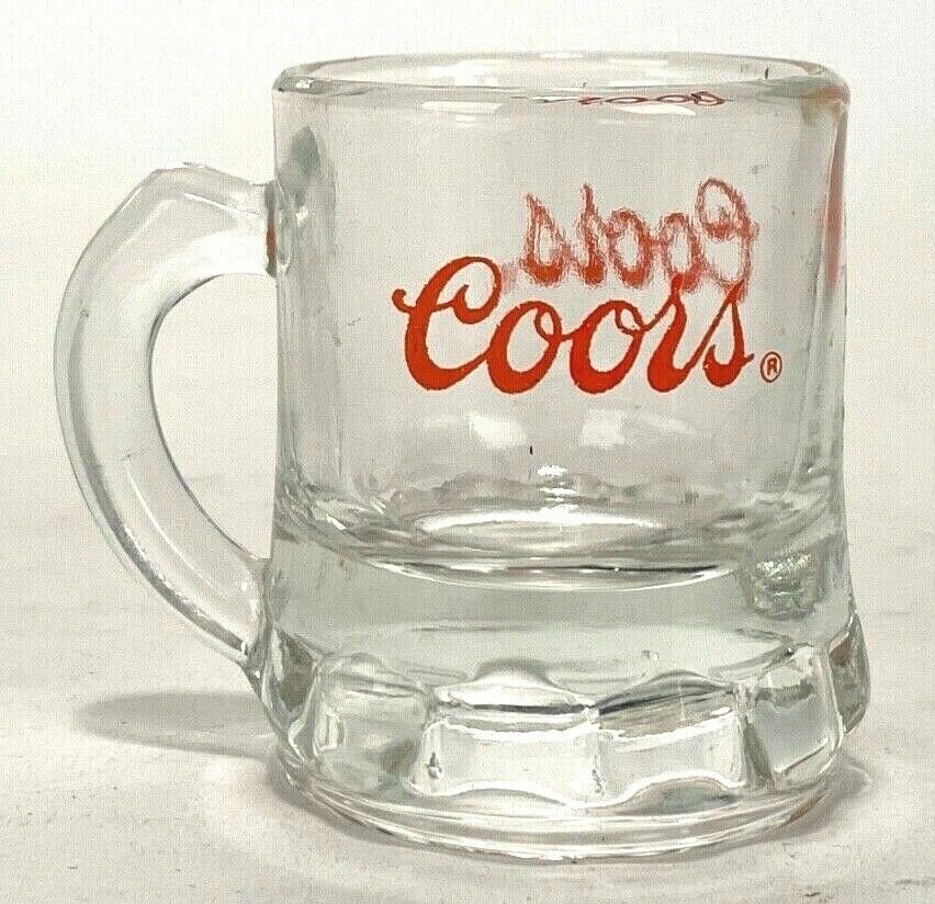 Vintage Coors Beer Mini Mug Stein Federal Shot Glass Advertising Collectible 2" - $8.14