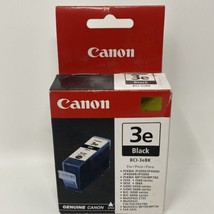 NEW Sealed Genuine Canon 3e Black Ink Cartridge No Exp. Date - £7.84 GBP
