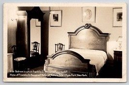 Hyde Park NY Franklin Roosevelt Bedroom RPPC Real Photo Postcard Y25 - £6.28 GBP