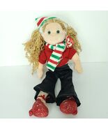 Ty Beanie Boppers Festive Frannie Plush Stuffed Animal 14&quot; Red New With ... - €14,44 EUR