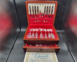 Vintage 1950s Rogers &amp; Bro &quot;EXQUISITE&quot; 57 Piece Silver Plate Flatware Se... - £98.43 GBP