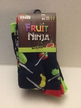 NEW Kid&#39;s Fruit Ninja 3 Pairs M/L Crew Socks - Shoe Size 1-7 - £8.08 GBP