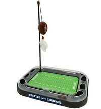Pets First NFL Seattle Seahawks Cat Scratcher with Catnip and Cat Toys - £30.26 GBP