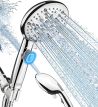 Shower Head, 9 Functions High Pressure Shower Head with Handheld, Built-... - $34.92