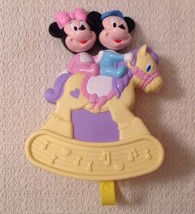 Disney Mickey &amp; Minnie Mouse Musical Rocking Horse For Crib - Arco, Hard To Find - £35.04 GBP